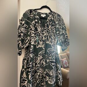 Velvet by Graham Spencer Layne Silk Voile Tropical Print Mini Dress size S